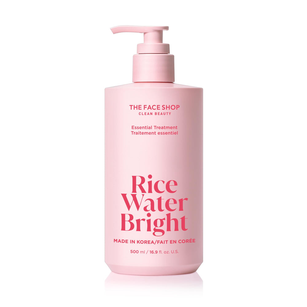 The Face Shop Rice Water Bright essential-treatment-bottle delivers deep conditioning for dry hair
