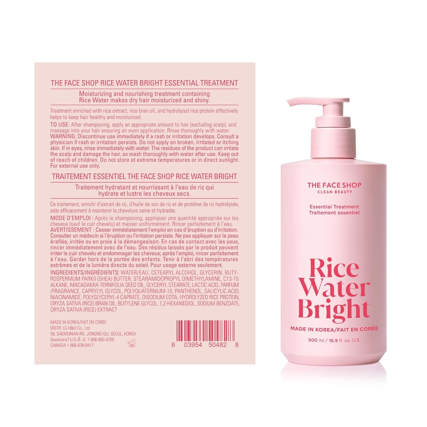 Brillo suave y aspecto saludable tras el tratamiento de The Face Shop Rice Water Bright.