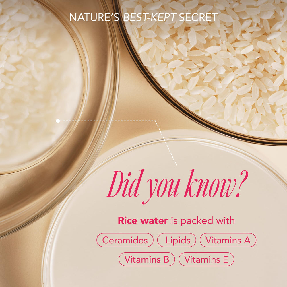 Detalle de ingredientes clave de The Face Shop Rice Water Bright.
