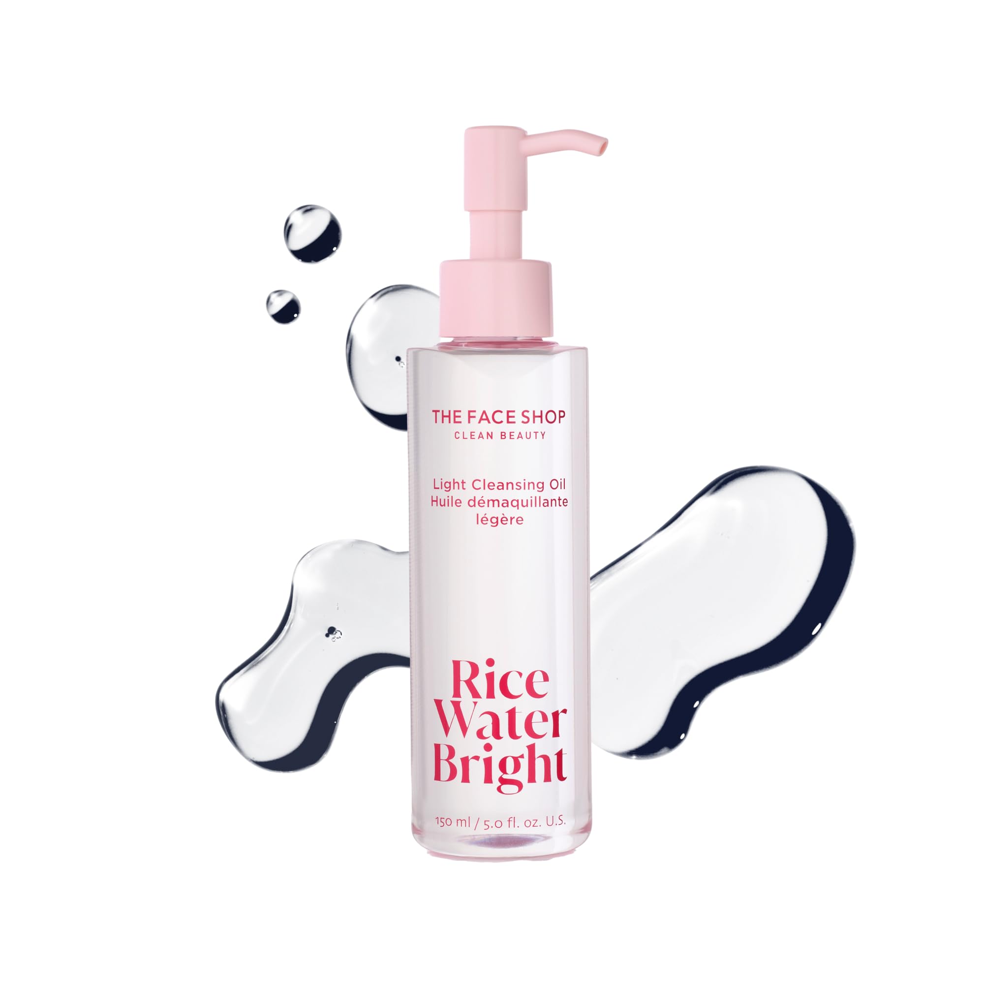 The Face Shop Rice Water Bright Light Cleansing Oil bottle ready for daily makeup removal and hydration.
