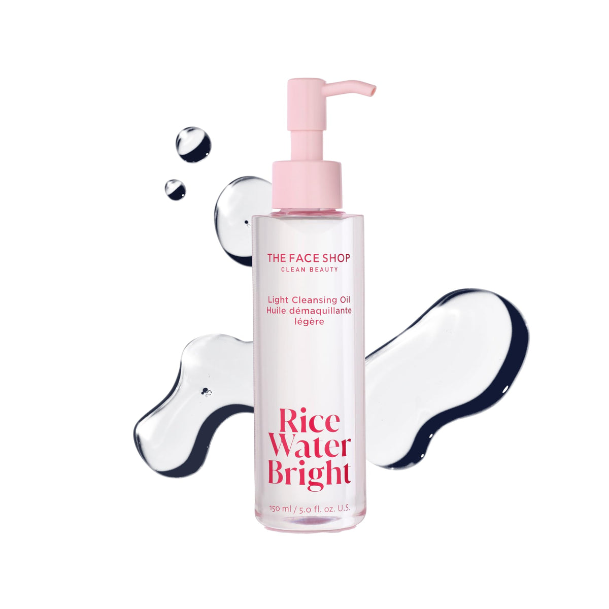 The Face Shop Rice Water Bright Light Cleansing Oil bottle ready for daily makeup removal and hydration.