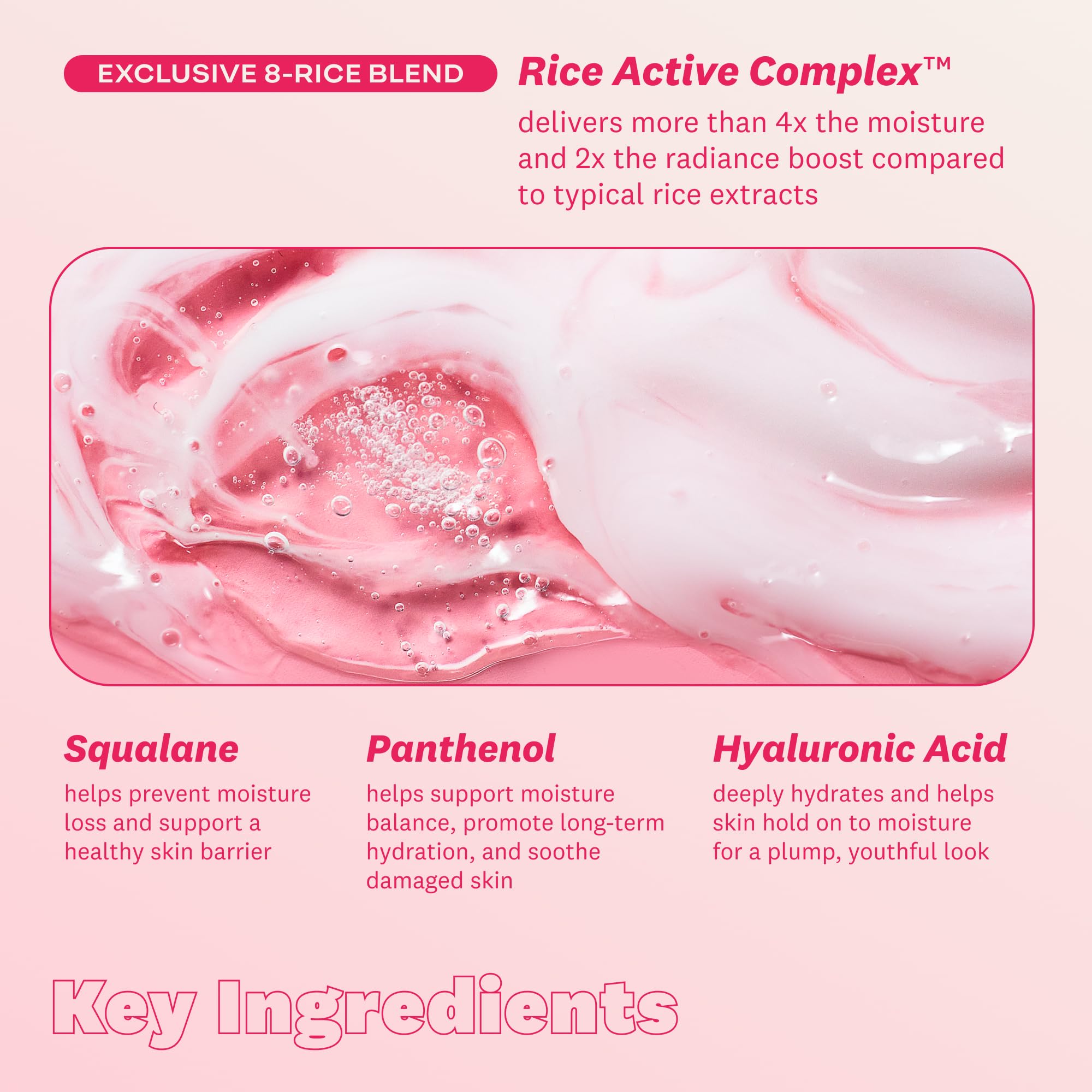 The Face Shop Rice Water Bright Milk and Jelly application on dry skin melts makeup.