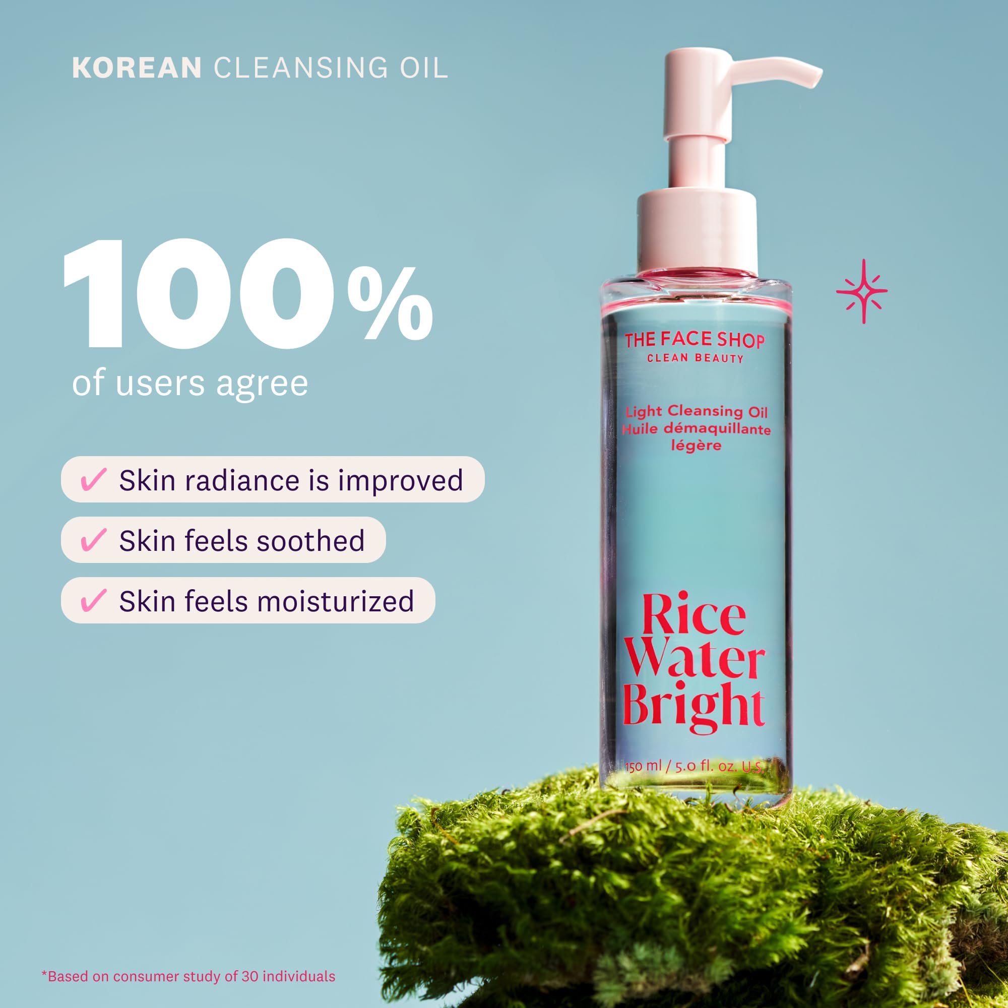 Closeup texture of Rice Water Bright cleansing oil formula