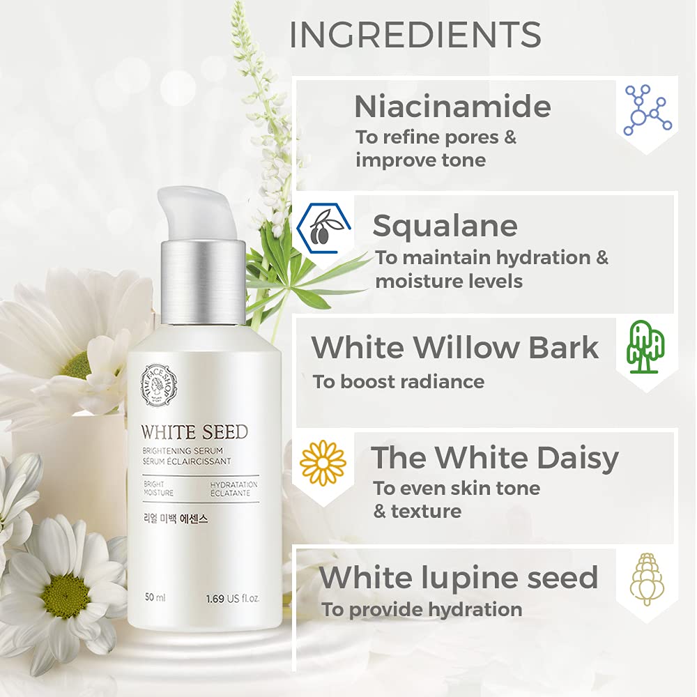 The Face Shop Whiteseed Brightening Serum dropper pours a precise amount