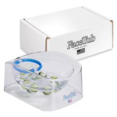 The FaceTub cold ice bath bowl during morning routine boosts energy and focus
