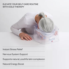 The FaceTub facial cold plunge with breathing tubes ready for guided breathing session