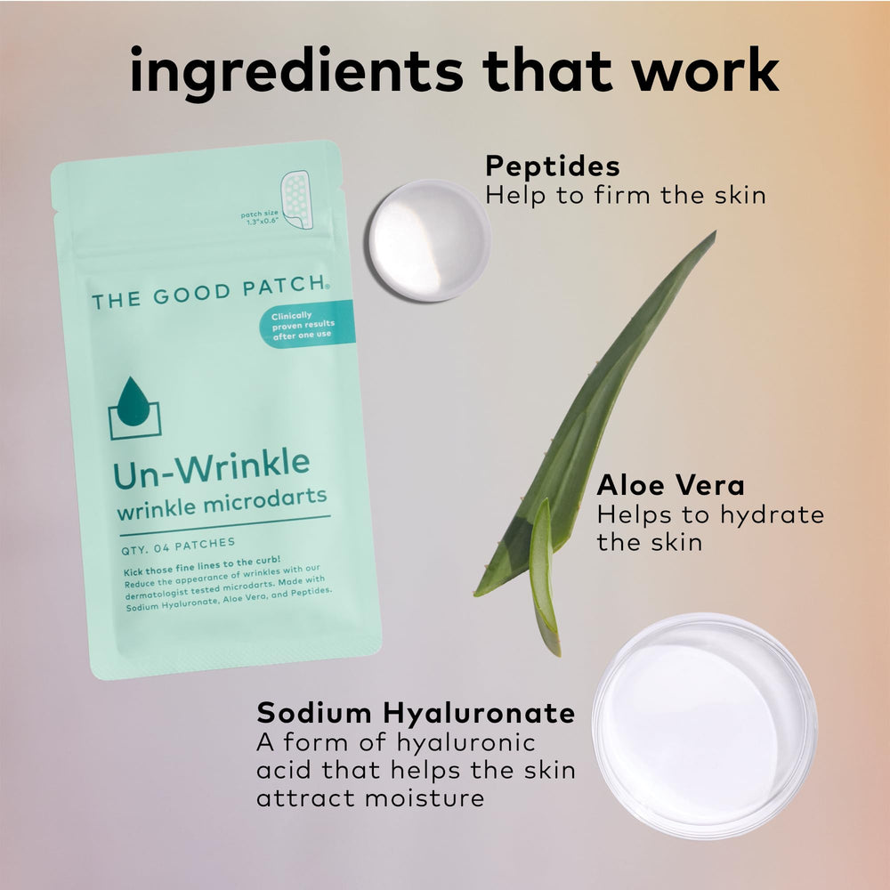 The Good Patch aloe vera ingredient emphasizes soothing, hydrating skin care support
