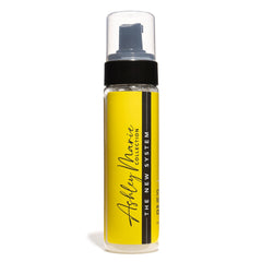 The Hair Diagram Ashley Marie Styling Mousse damp hair application shows even root-to-tip distribution.
