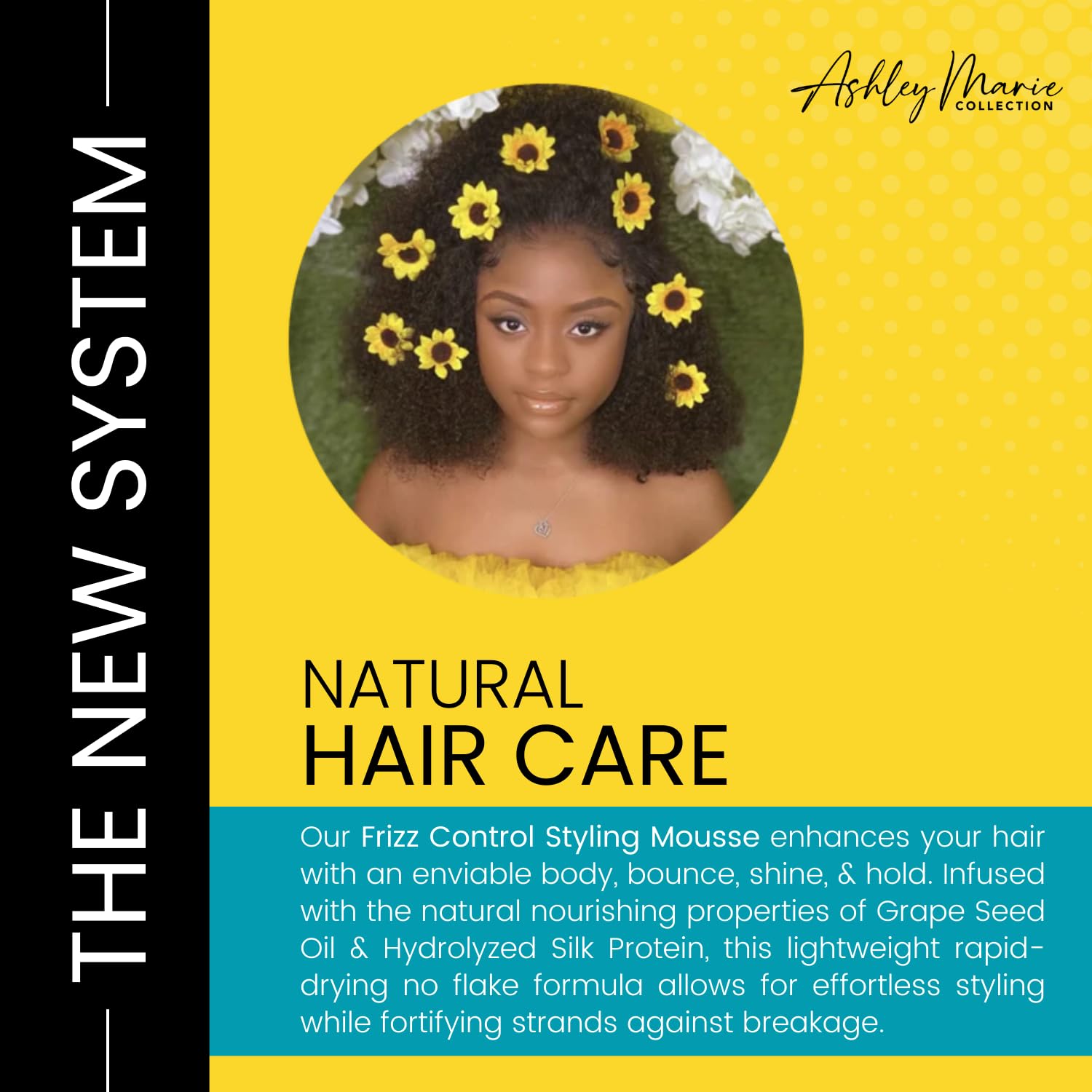 The Hair Diagram Ashley Marie Styling Mousse quick-dry foam speeds styling time.