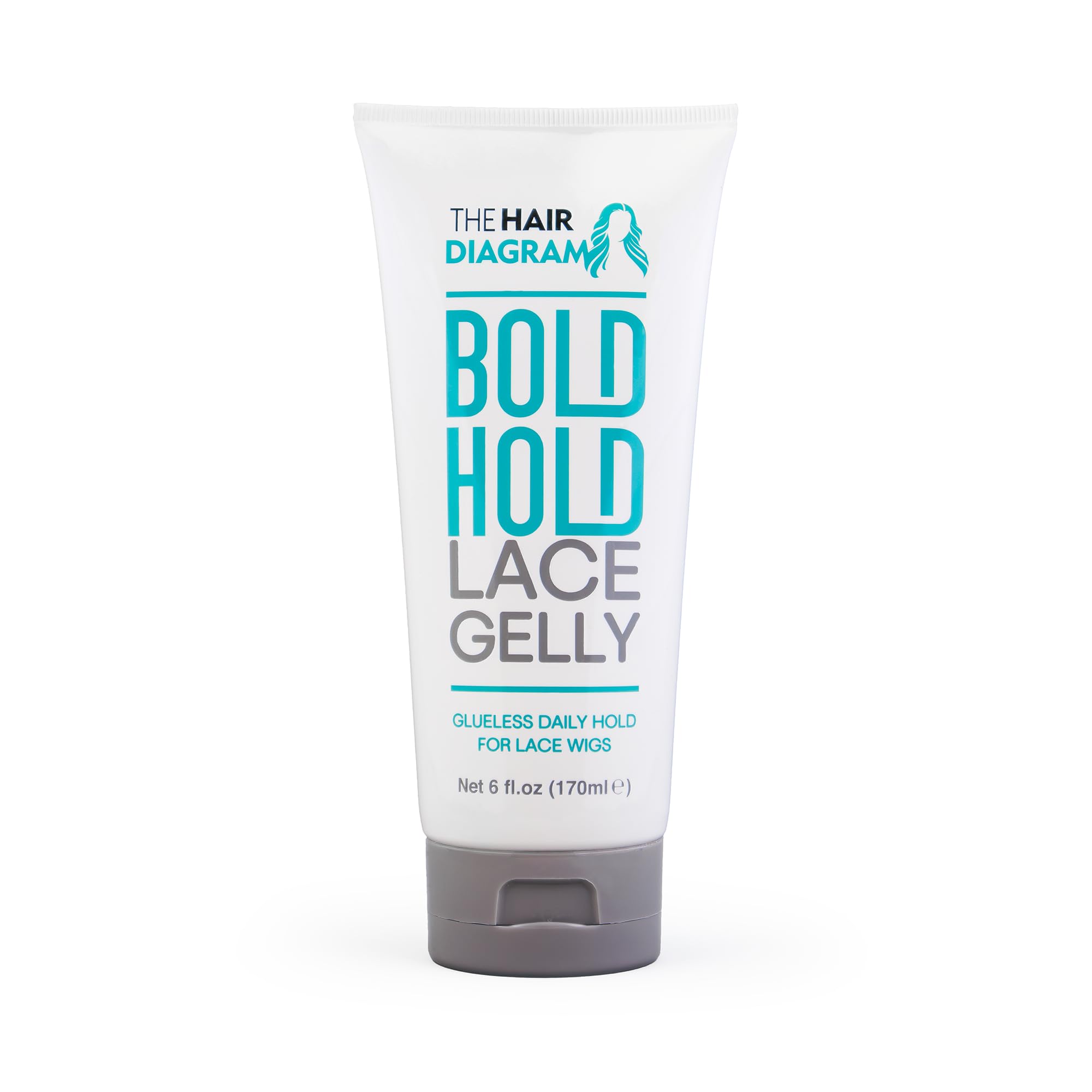 The Hair Diagram Bold Hold Lace Gelly at the hairline provides secure, temporary hold.