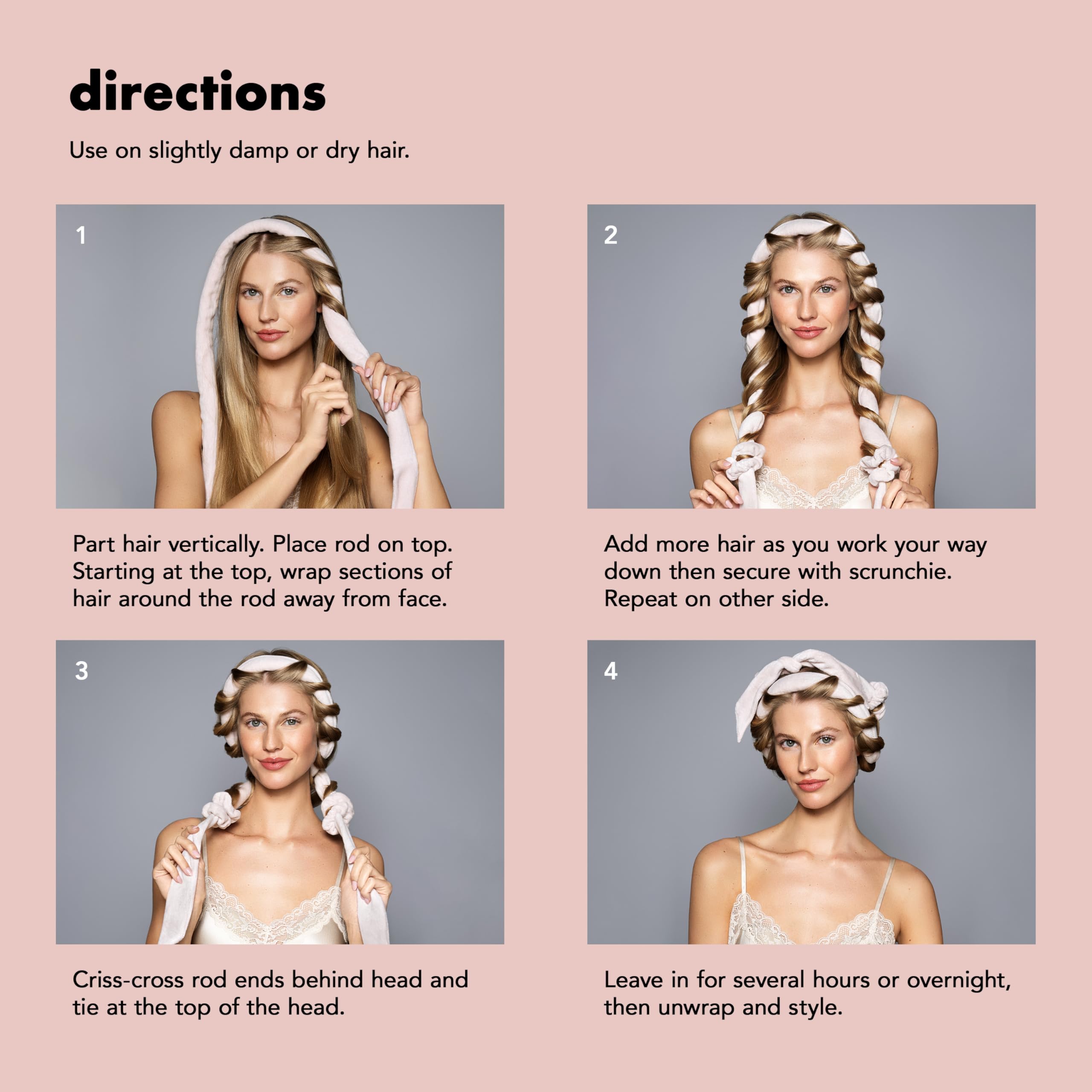 The Hair Edit 62-inch ribbon rod works on long hair for uniform waves.