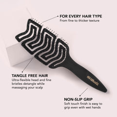 The Hair Edit scalp massage feature provides a gentle massage and scalp circulation.