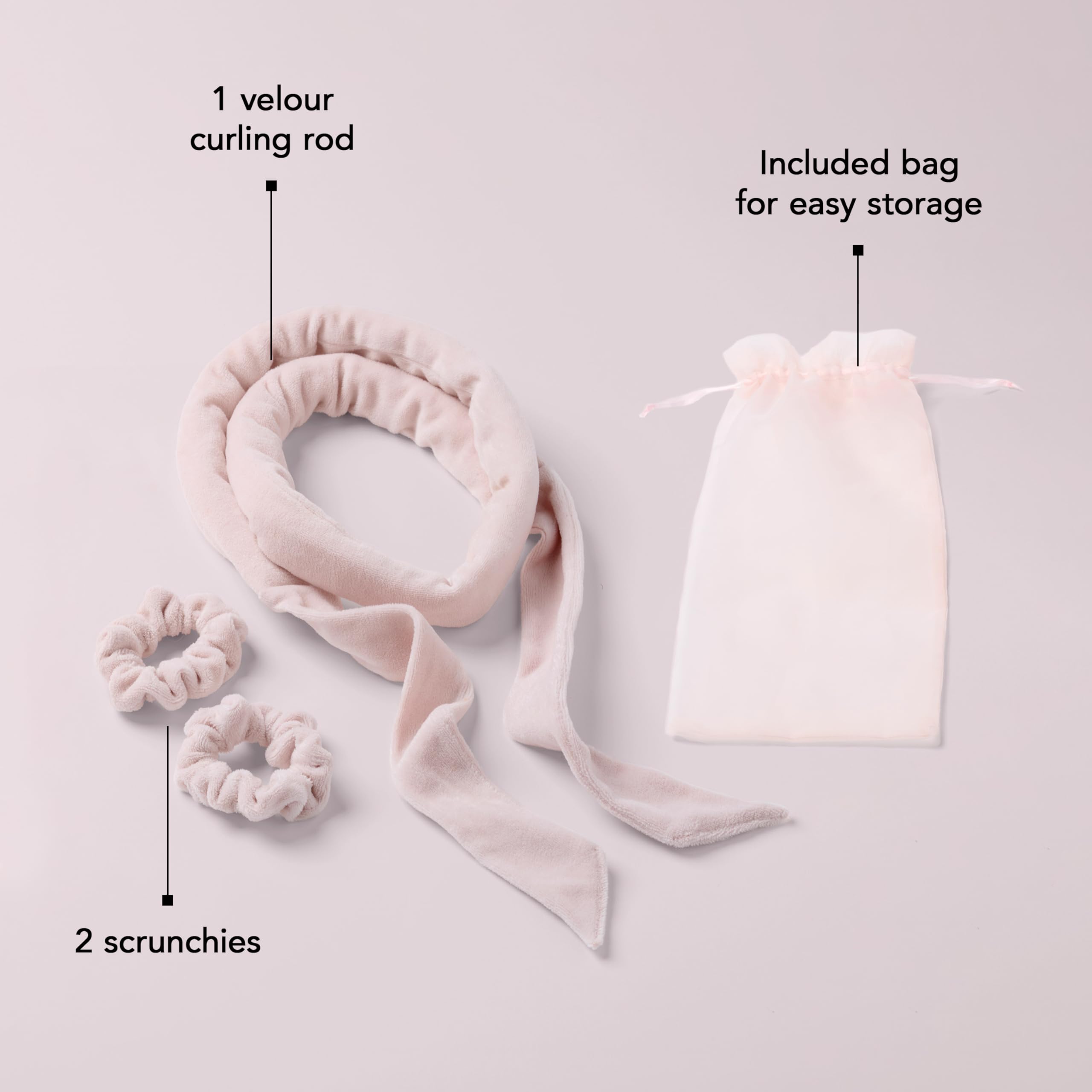 The Hair Edit storage bag keeps the set organized for travel and home.