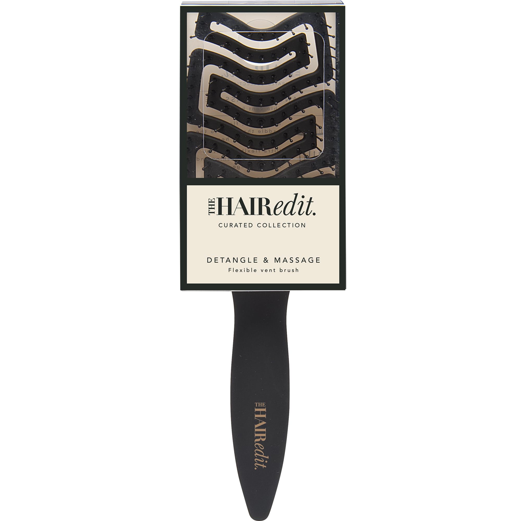 The Hair Edit wet-dry use brush is ideal for shower conditioning and post-shower detangling.
