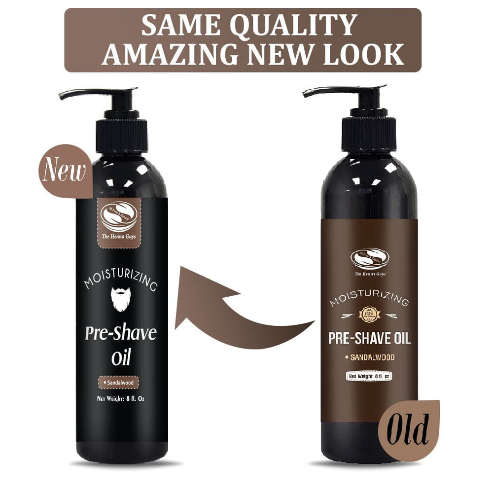 The Henna Guys beard oil application on beard and skin.