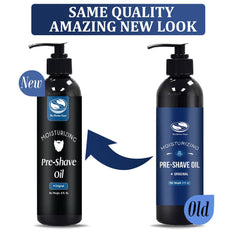 The Henna Guys pre-shave oil bottle application demonstrates easy, controlled dispensing.