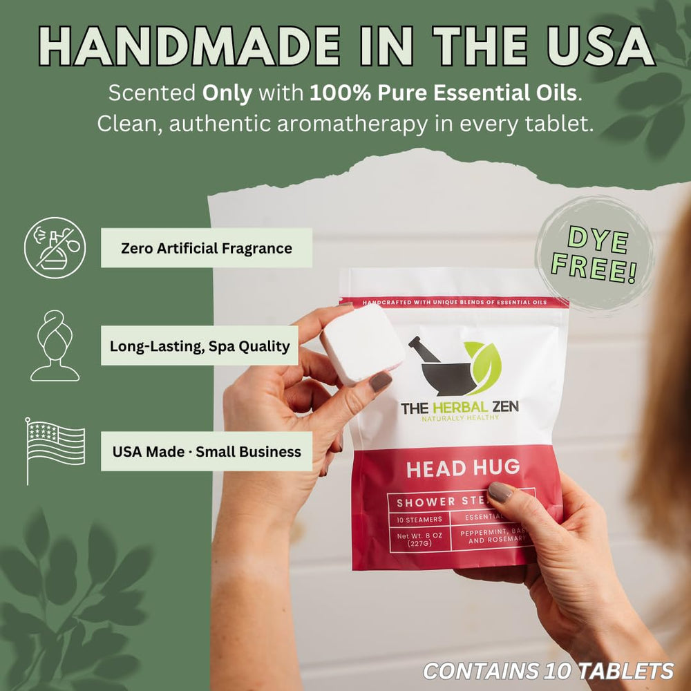 The Herbal Zen at-home spa experience with steamers in the shower.