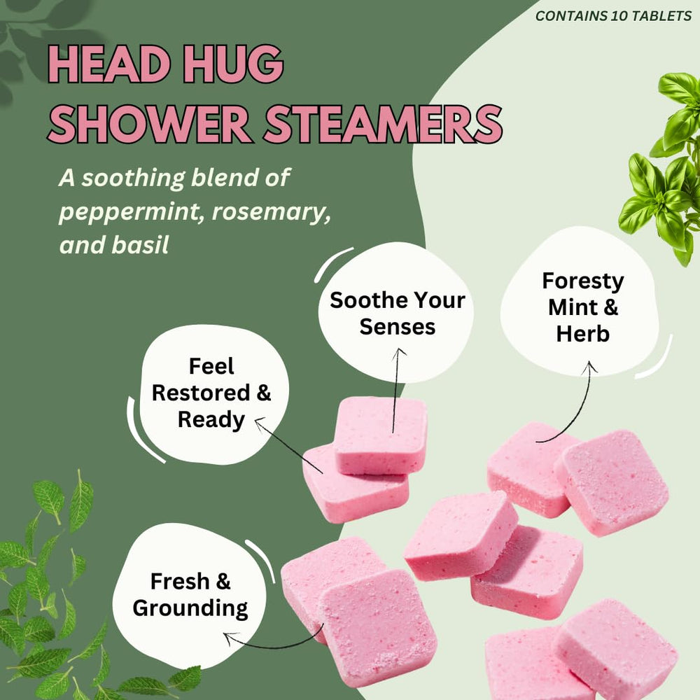The Herbal Zen Head Hug packaging displays gift-ready presentation for holidays
