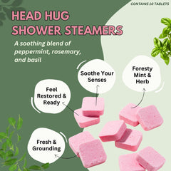 The Herbal Zen Head Hug packaging displays gift-ready presentation for holidays