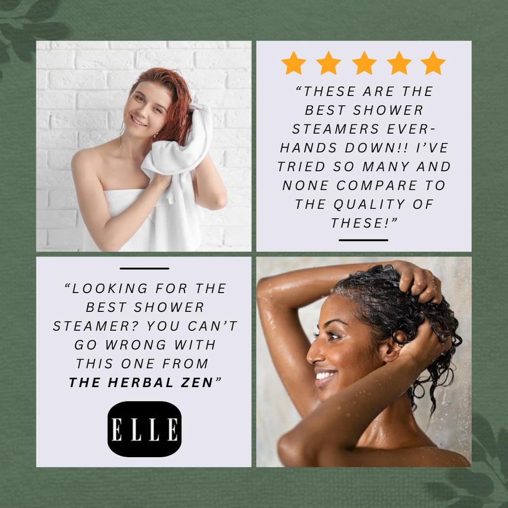 Head Hug shower steamers open packet reveals individual tablets for quick routines