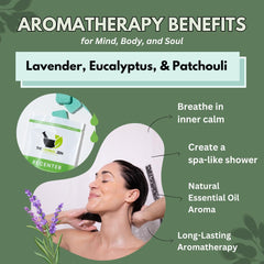 The Herbal Zen Recenter steamer dissolving in shower releases soothing aromas
