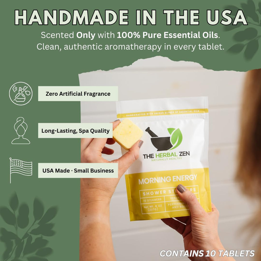 The Herbal Zen USA-made label signals handmade quality and small-batch care.