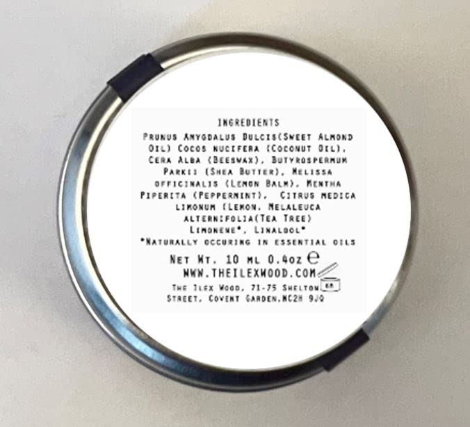 The Ilex Wood application on lips showing smooth finish and cooling peppermint effect benefit