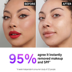 The INKEY List Oat Cleansing Balm during face massage reveals soothing cleanse