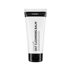 The INKEY List Oat Cleansing Balm jar close-up showing velvety texture for gentle makeup removal