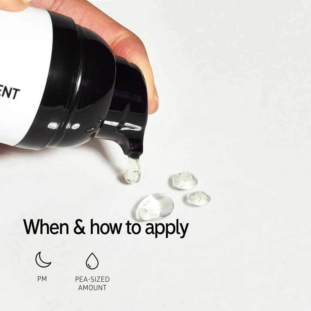 The INKEY List C-50 Serum for pores close-up, balancing oil overnight.