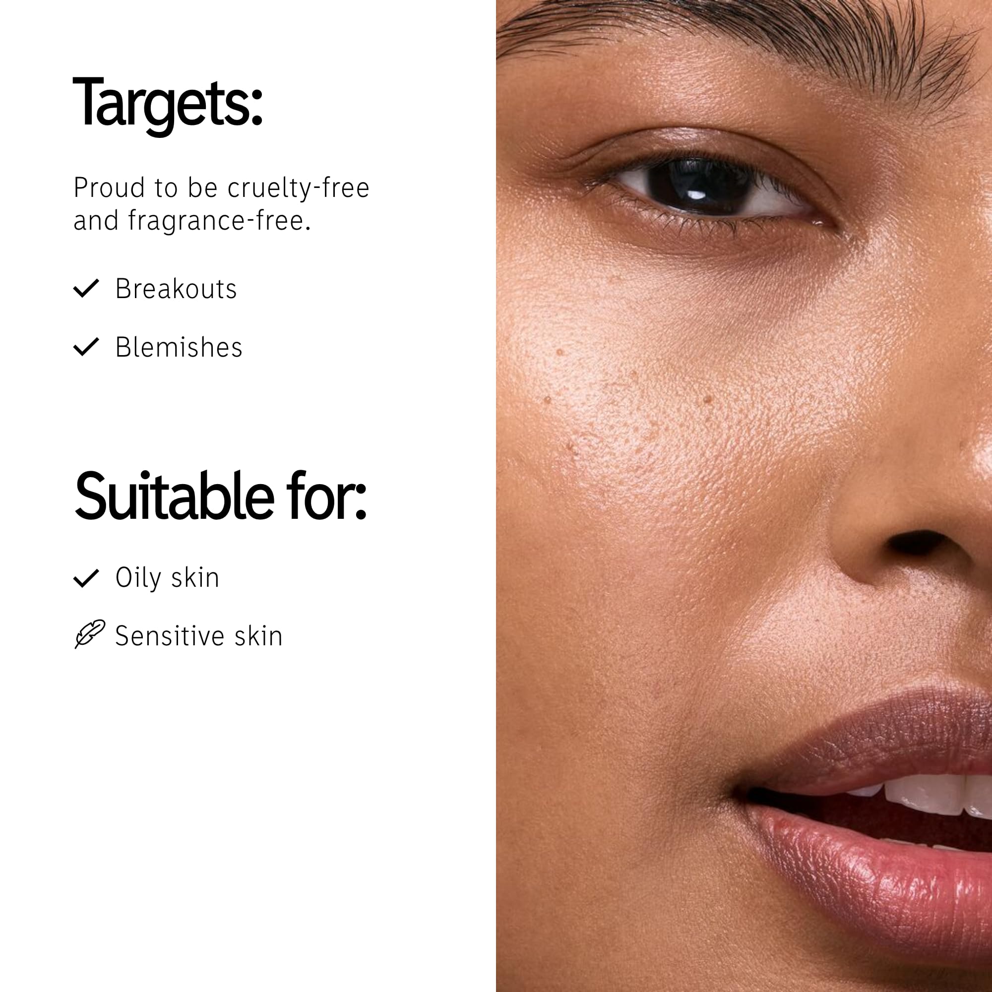 The INKEY List C-50 Serum texture gel displayed, ideal for overnight oil control.