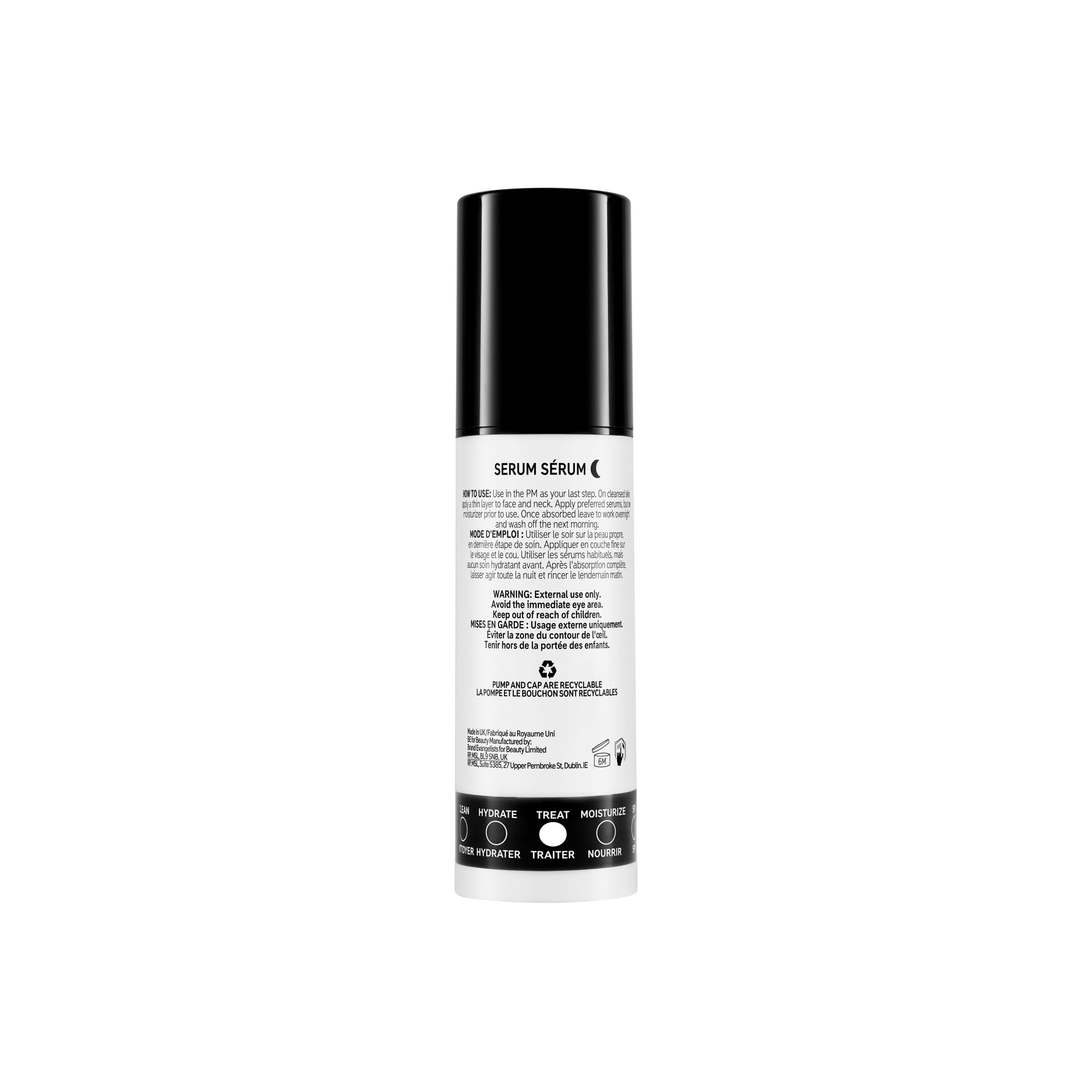 The INKEY List Ceramide Serum display shows nighttime skincare routine integration.