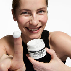 The INKEY List creamy texture closeup highlights a rich, nourishing cream.