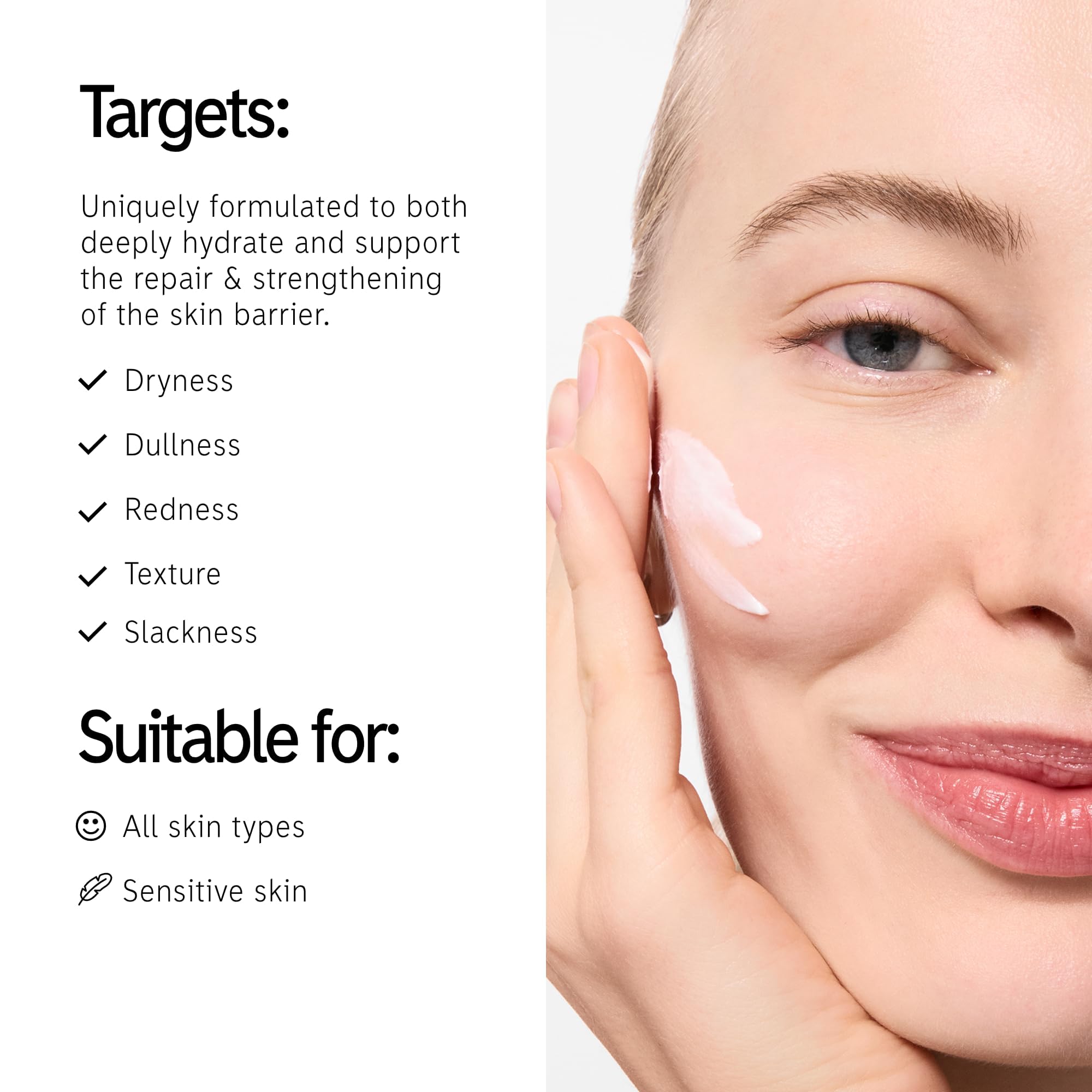 The INKEY List Ectoin Hydro-Barrier Serum bottle close-up shows a lightweight, non-tacky texture.