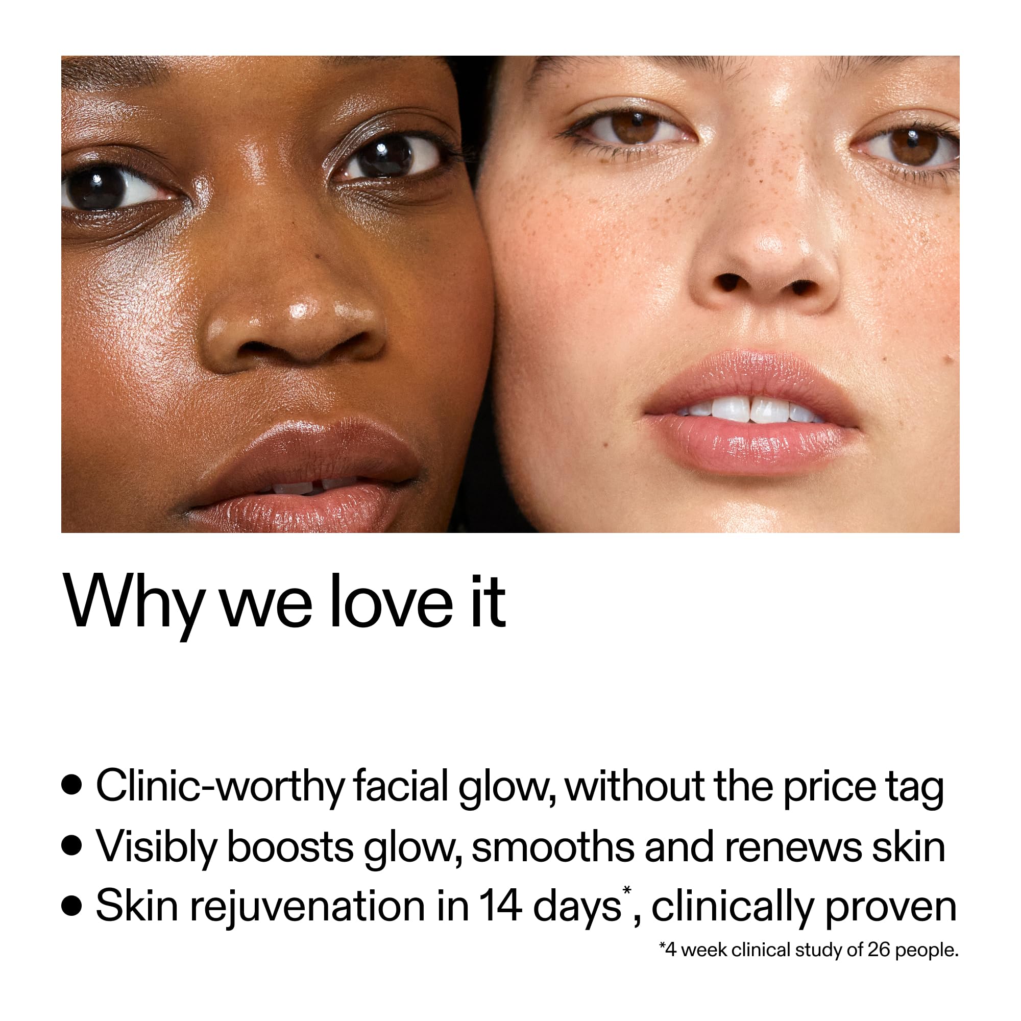Applying The INKEY List Exosome Hydro-Glow Complex for enhanced glow.