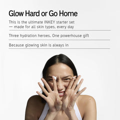 The INKEY List Glow Hard or Go Home Gift Set cleansing pads for gentle makeup removal.