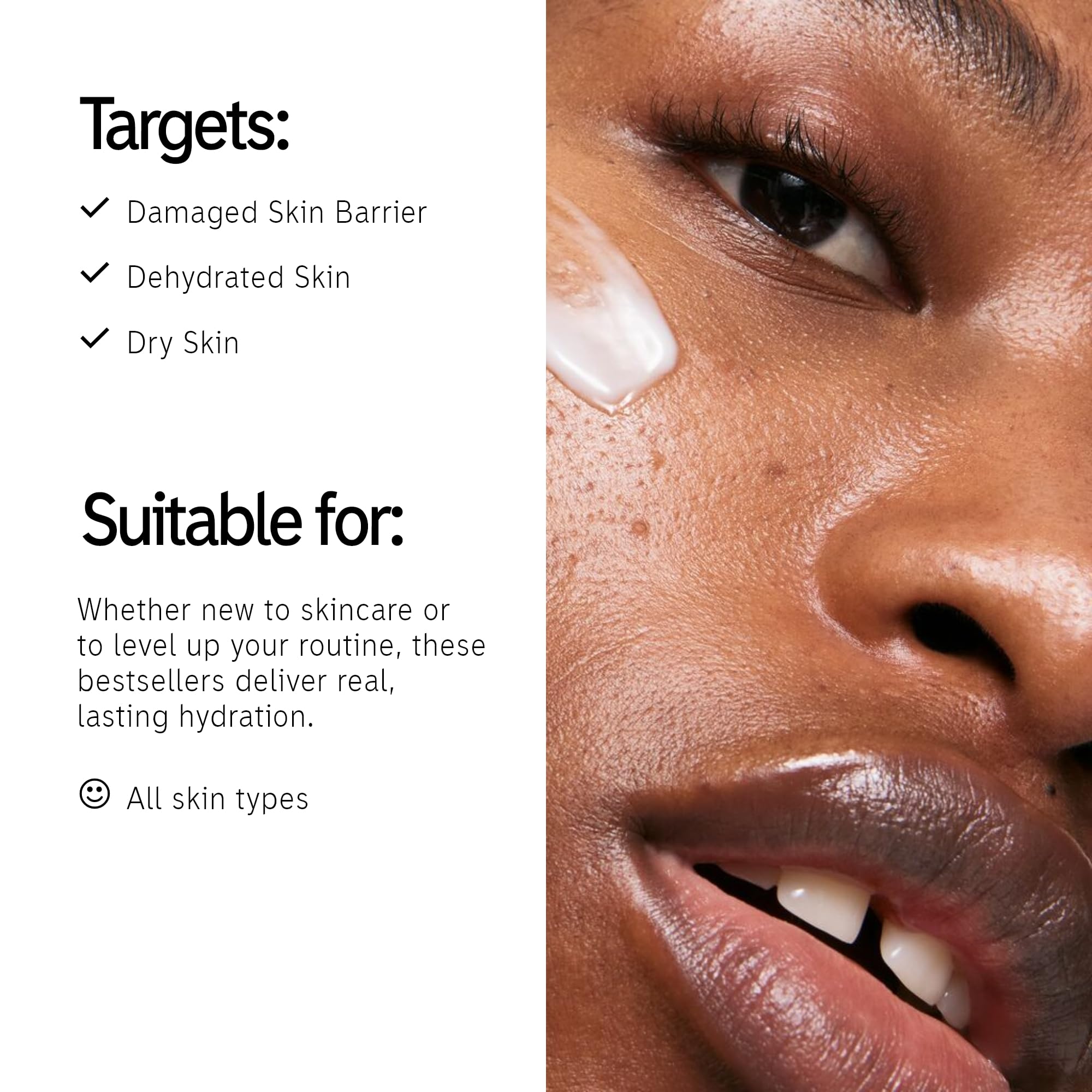 The INKEY List Glow Hard or Go Home Gift Set cream-to-milk cleanser for lightweight cleansing.
