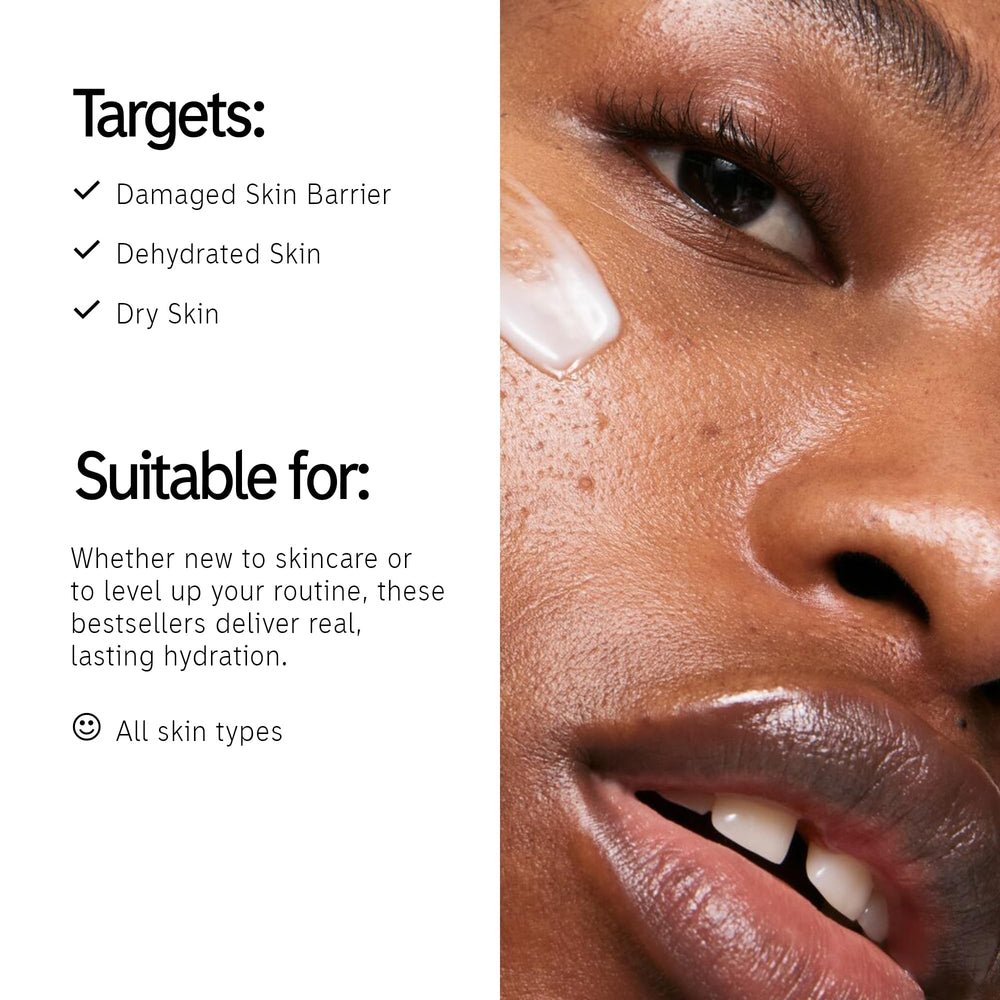 The INKEY List Glow Hard or Go Home Gift Set cream-to-milk cleanser for lightweight cleansing.