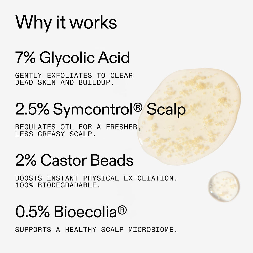 The INKEY List Glycolic Acid Exfoliating Scalp Scrub pump dispensing for easy use.