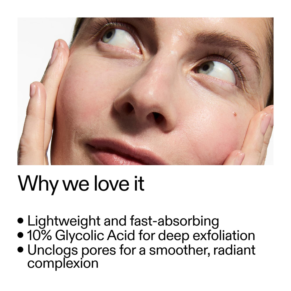 The INKEY List glycolic toner label detail emphasizes vegan, fragrance-free formula