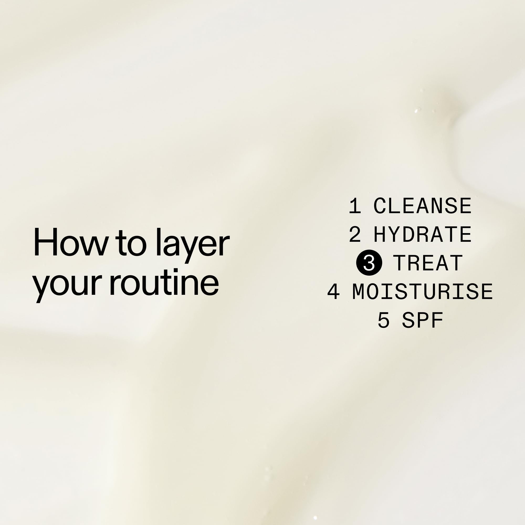 The INKEY List Niacinamide serum swatch demonstrates non-greasy, smooth finish for daytime use.