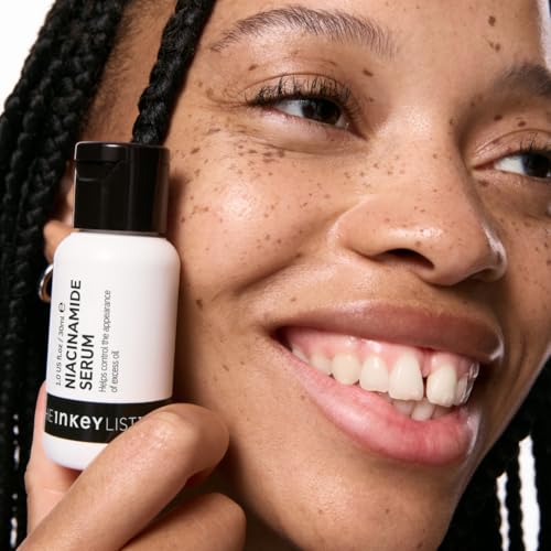 The INKEY List Niacinamide Serum in hand demonstrates quick absorption and hydration.