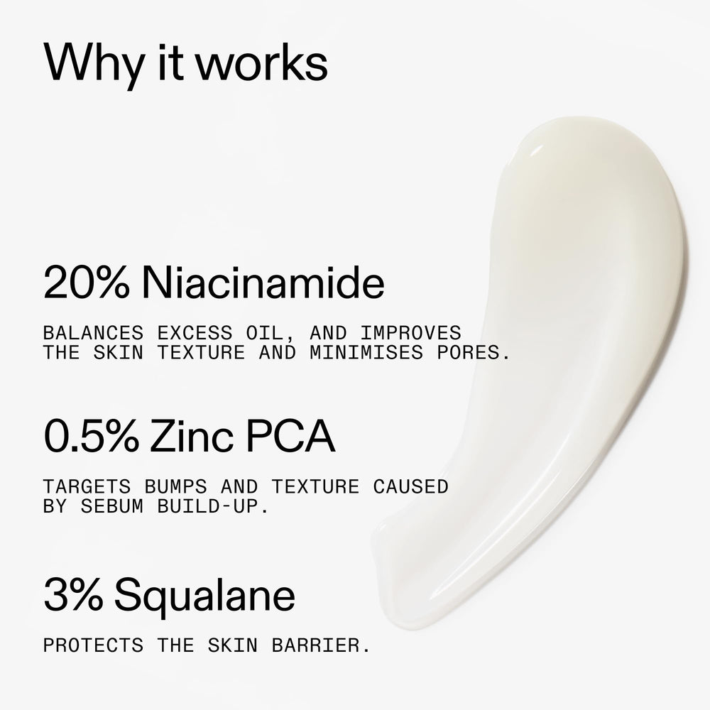 The INKEY List Niacinamide serum packaging front signals travel-friendly 1.01 oz size.