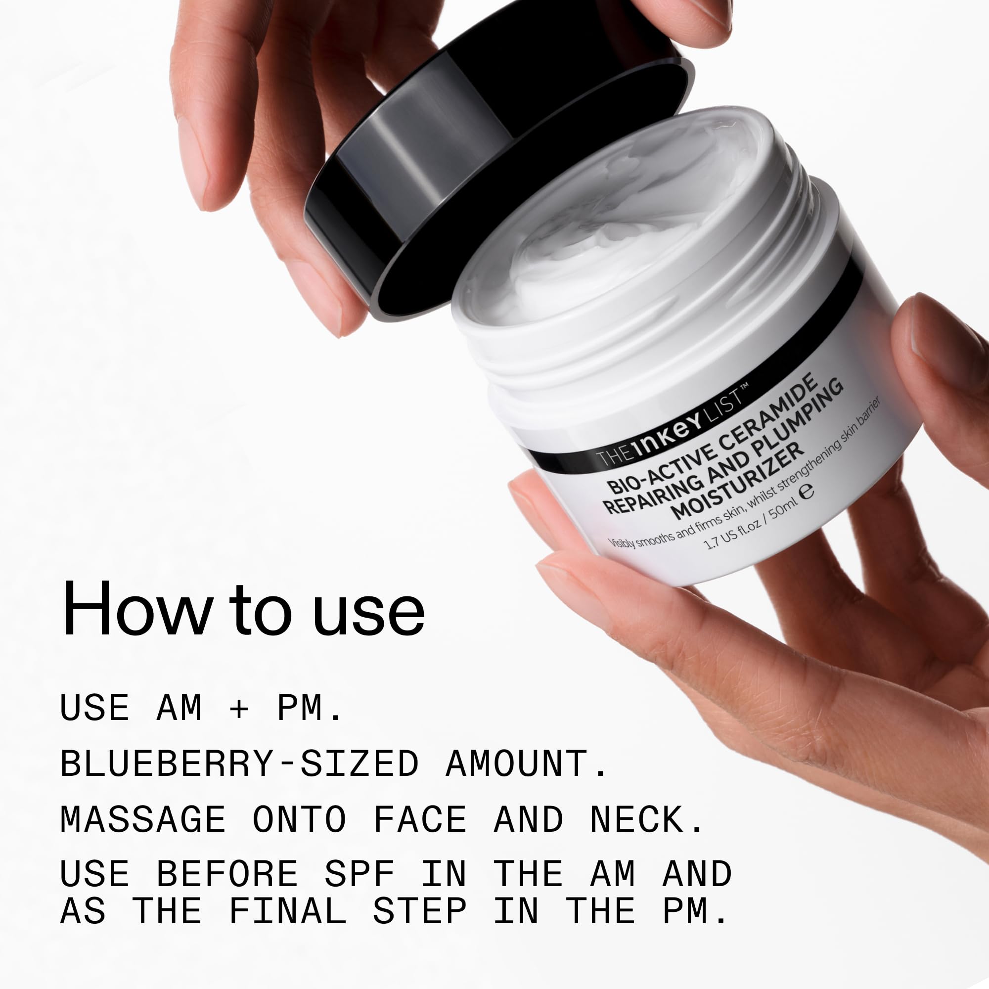 The INKEY List non-irritating formula closeup emphasizes skin-friendly design.