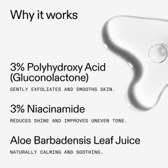 The INKEY List PHA Toner moisture-lock absorption on skin suggests hydration.