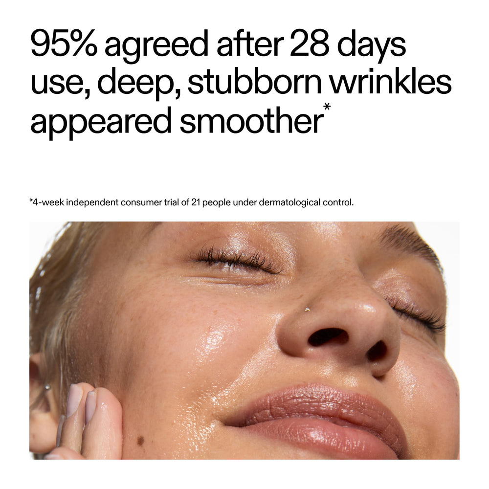 The INKEY List Retinol Serum close-up shows silky texture for youthful-looking skin.
