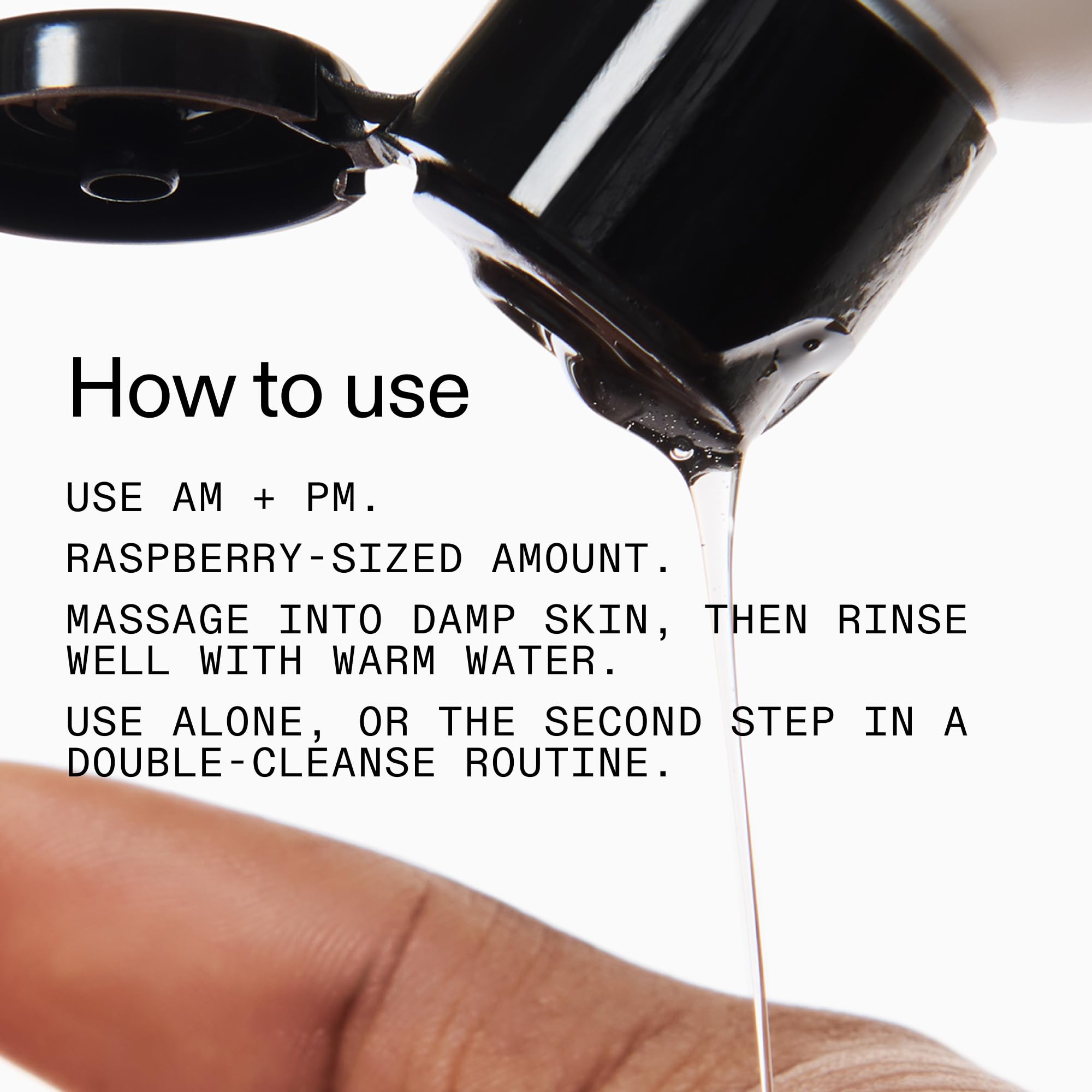 The INKEY List Salicylic Acid Cleanser gentle-foam massage demonstrates non-drying cleansing.