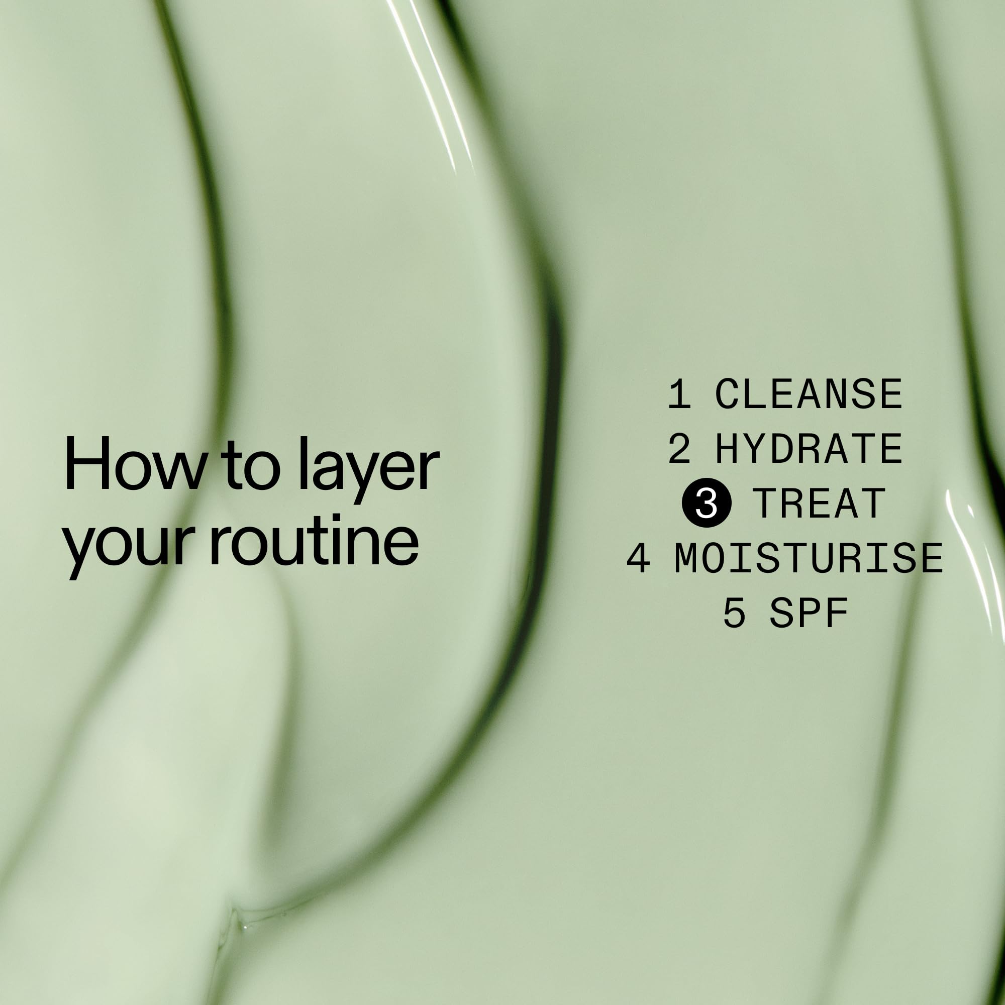 The INKEY List serum label close-up shares active ingredients and tips.