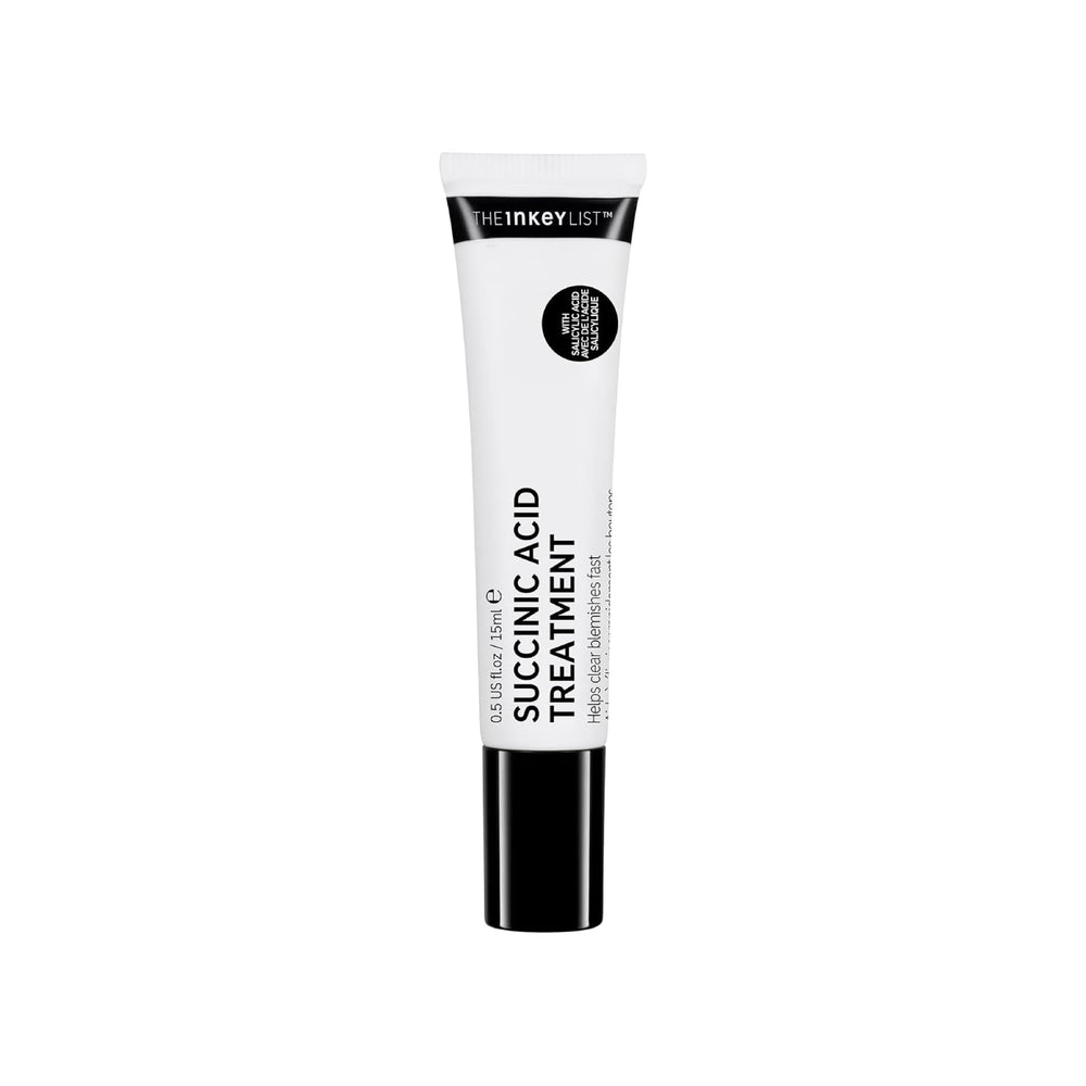 The INKEY List Succinic Acid Treatment 15ml bottle—compact blemish care solution.