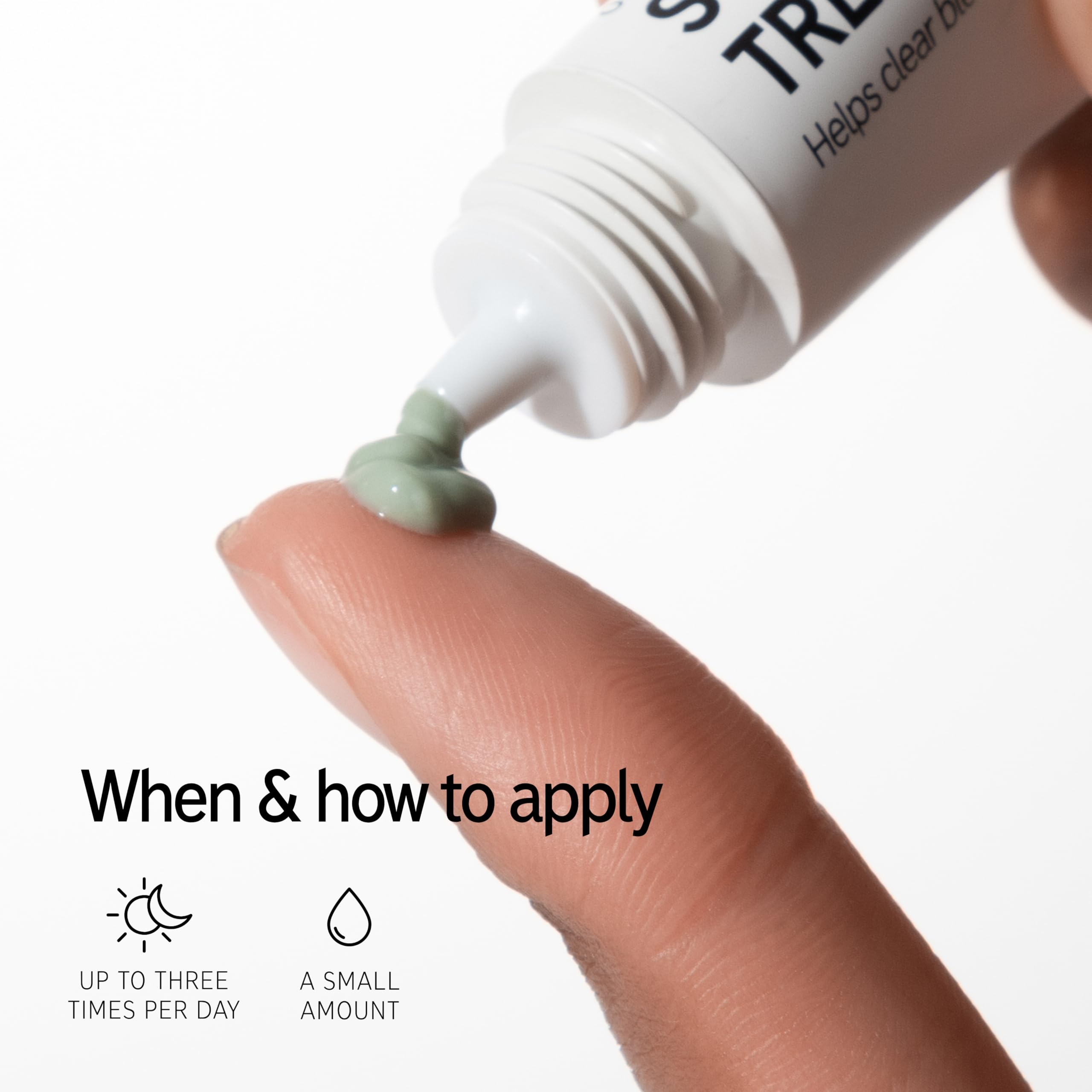 The INKEY List Succinic Acid Treatment applies on blemish for targeted spot care.